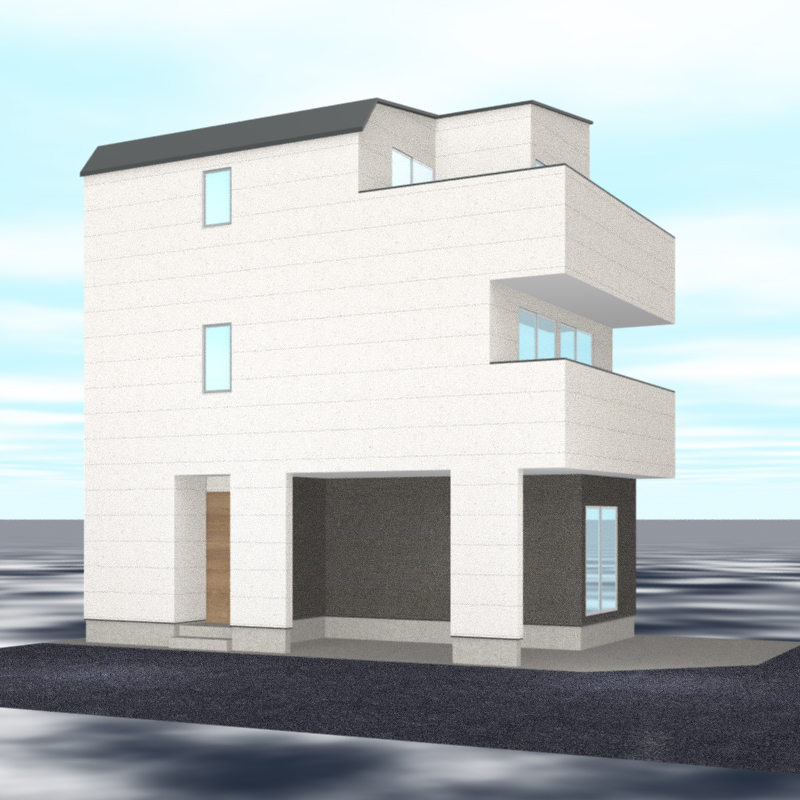 戸建住宅の外観パース